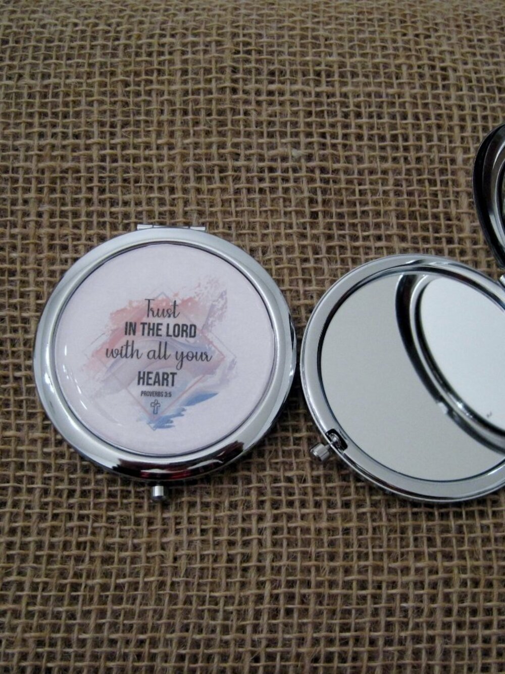 Christian Quote Themed Compact/Pocket Mirror
